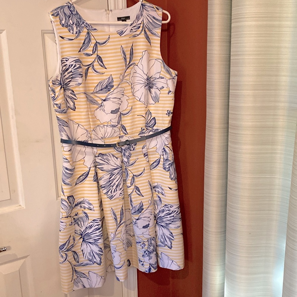 Fit and Flare belted dress